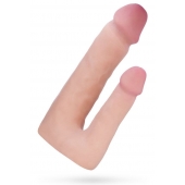 Поясной страпон с насадкой для двойного проникновения - 16 см. - ToyFa - купить с доставкой в Подольске