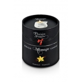 Массажная свеча с ароматом ванили Bougie Massage Gourmande Vanille - 80 мл. - Plaisir Secret - купить с доставкой в Подольске