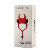 Красное эрекционное кольцо в форме дьяволенка DEVOL COCKRING - Adrien Lastic - в Подольске купить с доставкой