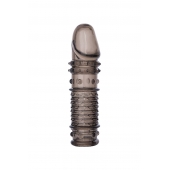 Дымчатая закрытая насадка ToyFa XLover с чешуйками и пупырышками - 13,5 см. - ToyFa - в Подольске купить с доставкой