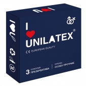 Ультрапрочные презервативы Unilatex Extra Strong - 3 шт. - Unilatex - купить с доставкой в Подольске