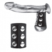 Утяжка на пенис на кнопочках 100% PVC STRAP WITH METAL SNAP - BlueLine - купить с доставкой в Подольске