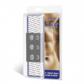 Чёрная утяжка на кнопках 100% PVC STRAP WITH METAL SNAP - BlueLine - купить с доставкой в Подольске