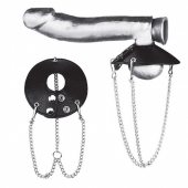 Утяжка-парашют на мошонку 3.5  Parachute Ball Stretcher - BlueLine - купить с доставкой в Подольске