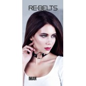 Чёрный чокер-кляп Iman Black - Rebelts - купить с доставкой в Подольске