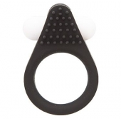 Чёрное эрекционное кольцо LIT-UP SILICONE STIMU RING 1 BLACK - Dream Toys - в Подольске купить с доставкой