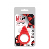 Красное эрекционное кольцо LIT-UP SILICONE STIMU RING 1 RED - Dream Toys - в Подольске купить с доставкой