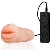 Мастурбатор-ротик с вибрацией REALSTUFF VIBRATING MASTURBATOR MOUTH - Dream Toys - в Подольске купить с доставкой