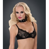 Полиуретановый ошейник с пуклями и D-кольцами Collar with Studs - Blush Novelties - купить с доставкой в Подольске