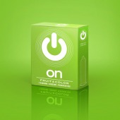 Цветные ароматизированные презервативы ON) Fruit   Color - 3 шт. - ON) - купить с доставкой в Подольске