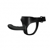 Страпон на эластичных ремнях Ultra Harness Karin Dildo - 16,8 см. - Baile - купить с доставкой в Подольске