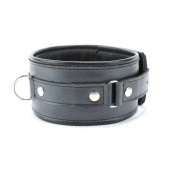 Ошейник из гладкой кожи - БДСМ Арсенал - купить с доставкой в Подольске