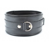 Ошейник из гладкой кожи - БДСМ Арсенал - купить с доставкой в Подольске