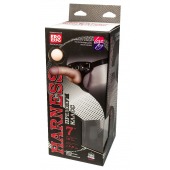 Кожаный пояс харнесс WOMAN LONG премиум класса с 3 насадками - LOVETOY (А-Полимер) - купить с доставкой в Подольске