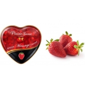 Массажная свеча с ароматом клубники Bougie Massage Candle - 35 мл. - Plaisir Secret - купить с доставкой в Подольске