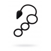 Тройное эрекционное кольцо с анальным хвостом Drop S-size - Erotist Adult Toys - в Подольске купить с доставкой