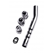 Металлический анальный душ с тремя насадками - ToyFa - купить с доставкой в Подольске