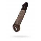 Чёрная насадка на пенис Tс подхватом - 19,5 см. - ToyFa - в Подольске купить с доставкой