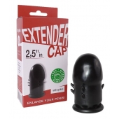 Чёрный латексный удлинитель пениса 2.5 in с шипиками - Sitabella - в Подольске купить с доставкой