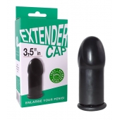 Чёрный латексный удлинитель пениса 3.5 in - Sitabella - в Подольске купить с доставкой