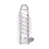 Насадка на пенис TOYFA A-Toys с вибропулей и шипами - 13,4 см. - A-toys - в Подольске купить с доставкой