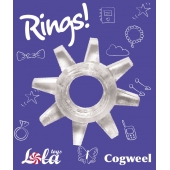 Прозрачное эрекционное кольцо Rings Cogweel - Lola Games - в Подольске купить с доставкой