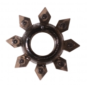 Чёрное эрекционное кольцо Rings Gear - Lola Games - в Подольске купить с доставкой