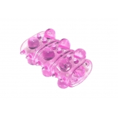 Розовая насадка на пенис Rings Armour - Lola Games - в Подольске купить с доставкой