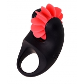 Чёрно-красное эрекционное виброкольцо Erotist - Erotist Adult Toys - в Подольске купить с доставкой