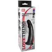 Чёрная насадка PLATINUM BENT 1 - LOVETOY (А-Полимер) - купить с доставкой в Подольске