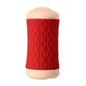 Двухсторонний мастурбатор JOS  NADIN в красном цилиндре - JOS - в Подольске купить с доставкой