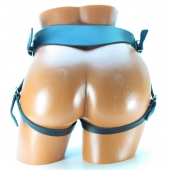 Трусы с фиксацией гигантской насадки кожаными ремешками - БДСМ Арсенал - купить с доставкой в Подольске