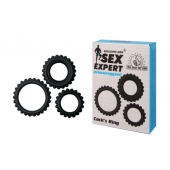 Набор из 3 эрекционных колец Sex Expert - Sex Expert - в Подольске купить с доставкой