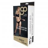 Комплект наручников и поножей LUXURIOUS BED RESTRAINT CUFF SET - Blush Novelties - купить с доставкой в Подольске