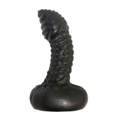 Чёрный анальный плаг с пупырышками для стимуляции простаты - 9,5 см. - LOVETOY (А-Полимер) - в Подольске купить с доставкой