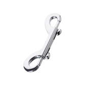 Серебристый двухсторонний карабин TOYFA Metal - ToyFa - купить с доставкой в Подольске