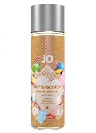 Смазка на водной основе Candy Shop Butterscotch с ароматом ирисок - 60 мл. - System JO - купить с доставкой в Подольске
