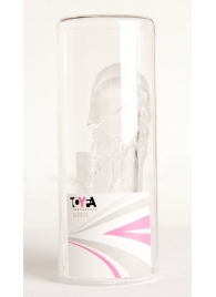 Прозрачная гелевая насадка с клиторальным отростком - 13 см. - Toyfa Basic - в Подольске купить с доставкой