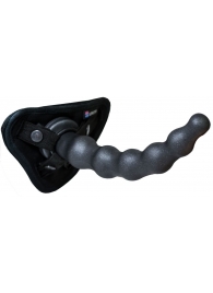 Чёрная насадка BALLS 3 - 22 см. - LOVETOY (А-Полимер) - купить с доставкой в Подольске