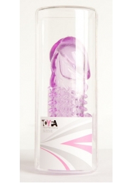 Фиолетовая насадка с коготком и шипами - 13 см. - Toyfa Basic - в Подольске купить с доставкой