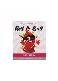 Стимулирующий презерватив-насадка Roll   Ball Raspberry - Sitabella - купить с доставкой в Подольске