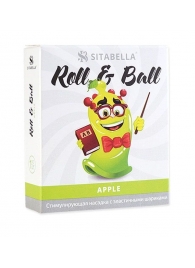 Стимулирующий презерватив-насадка Roll   Ball Apple - Sitabella - купить с доставкой в Подольске