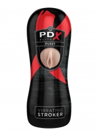 Мастурбатор-вагина Vibrating Pussy Stroker с вибрацией - Pipedream - в Подольске купить с доставкой
