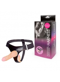 Страпон с вагинальной пробкой - 16,5 см. - Erowoman-Eroman - купить с доставкой в Подольске