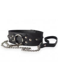 Широкий кожаный ошейник в готическом стиле - Sitabella - купить с доставкой в Подольске