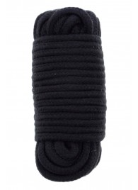 Черная веревка для связывания BONDX LOVE ROPE - 10 м. - Dream Toys - купить с доставкой в Подольске