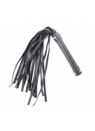 Черная длинная плеть с шипами - 55 см. - БДСМ Арсенал - купить с доставкой в Подольске