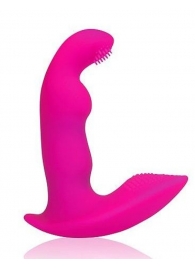 Розовый силиконовый вибромассажер  Cosmo - 9 см. - Cosmo