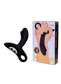 Черный силиконовый анальный вибромассажер Erokey - Erokay - в Подольске купить с доставкой