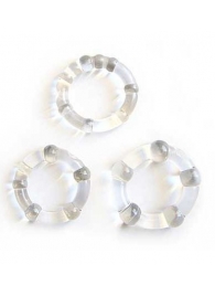 Набор из 3 прозрачных эрекционных колечек - Erowoman-Eroman - в Подольске купить с доставкой